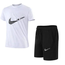 Load image into Gallery viewer, 2025 Summer Fashion Men's Tracksuit T-shirt Shorts Set Leisure Short Sleeve Set Jogging Gym Suit Brand Clothing
