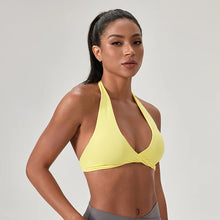 Load image into Gallery viewer, Sports Yoga Bra for Women Halter Neck with Stylish Back Design Sexy Gym Bra for Running Fitness Sports Bras
