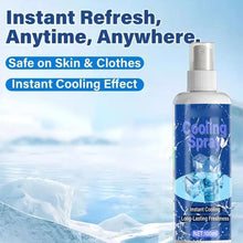 Load image into Gallery viewer, Summer Cooling Spray Body Refresh Mist Skin Friendly Non Sticky Formula For Outdoor Activities Travel And Exercise
