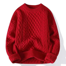 Load image into Gallery viewer, Sweater, Autumn and Winter Men's Thick Crumpled Sweater Jacket, Christmas Couple's Thread
