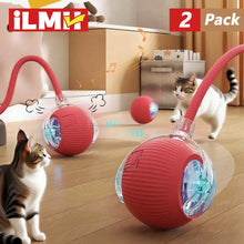 Load image into Gallery viewer, iLMH 1/2 PCS Cat Interactive Ball Toy Automatic Rolling Ball Faux Tail Rechargeable Smart Pet Electric Toy Pet Toy Imitate Mouse

