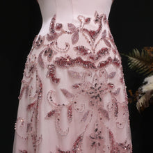 Load image into Gallery viewer, Pink Beaded Sweetheart Evening Gown

