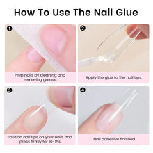 Load image into Gallery viewer, UR SUGAR 10ML Nail Glue No Need Lamp False Nail Tips Gel Cured Clear Color Nails Tools Super Strong Acrylic Tips Rhinestone Bond
