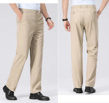 Load image into Gallery viewer, Mens Chino Pants Business Casual Dress Pants Spring Summer Autumn Trousers Lightweight Comfy Pants with Pockets
