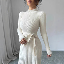 Load image into Gallery viewer, Vintage Autumn Midi Elegant Dress
