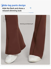 Load image into Gallery viewer, Gym Workout Women's Wide-Leg Tight-Fitting Hip-Lifting Yoga Flared Pants Dance High-Waist Flared Casual Outdoors Sports Trousers
