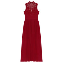 Load image into Gallery viewer, Shiny Lyrical Rhinestone Maxi Dress

