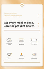 Load image into Gallery viewer, Pet Cat Food Bowl PP Base Bow-tie Bowknot Cat Feeder Stainless Steel Double Bowl Dog Food Feeding Drinking Container Pet Supplie
