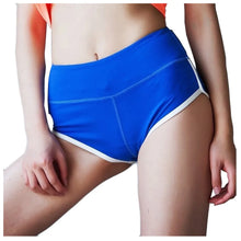Load image into Gallery viewer, Yoga Shorts Women Sportswear Elastic Workout Pants Color Blocking Breathable Trousers Flat Belly Sheathing Leggings Leggins Muje
