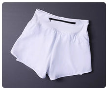 Load image into Gallery viewer, Women's 2 in 1 Shorts with Pockets - Lightweight Breathable Loose Anti-Disclosure Split Side for Yoga Running Gym
