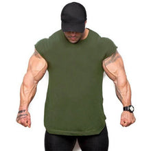 Load image into Gallery viewer, Mens Tank Tops Shirt Gym Tank Top Fitness Clothing Vest Sleeveless Cotton Man Canotte Bodybuilding Ropa Hombre Man Clothes Wear
