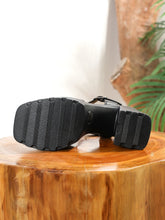 Load image into Gallery viewer, This year's new waterproof platform, super high heels, thick heels, straight buckle sandals, women's open toed shoes for summer
