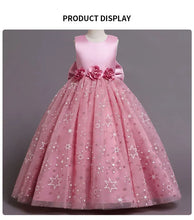 Load image into Gallery viewer, Elegant Mesh Bow Party Dress
