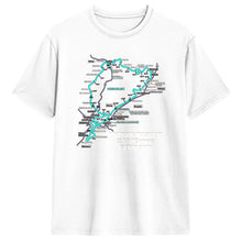 Load image into Gallery viewer, Men T-Shirt Nürburgring Nordschleife Germany Track Map Photographic Blue Print T Shirts Trending Beach Tees  Casual 1Cotton Tops
