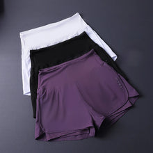 Load image into Gallery viewer, Women's 2 in 1 Shorts with Pockets - Lightweight Breathable Loose Anti-Disclosure Split Side for Yoga Running Gym
