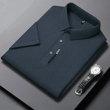 Load image into Gallery viewer, Men's Short Sleeve Solid Color Polo Shirt Breathable Comfortable Elastic Top New Arrivals Casual Business Style
