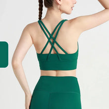 Load image into Gallery viewer, New Summer Sexy Sports Bras Women Fitness Vest Sports Top Cross Back Yoga Bra Running Fitness Breathable Shockproof Yoga Bra

