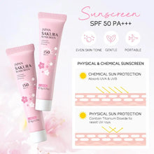 Load image into Gallery viewer, Sakura Skin Care Set facial Cleanser,Serum,Toner,Sunscreen,facial cream Beauty skin care For Women Gifts Routine Travel Kit
