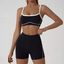 Load image into Gallery viewer, Woman Yoga Sport Outfit for Fitness Two Pieces Short Pant Sets Suits Tracksuit Sportswear Woman Gym Yoga Workout Clothes
