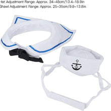 Load image into Gallery viewer, Funny Pet Cat Costumes Cat  Apparel Clothes For Halloween Christmas Cosplay Navy Sailor Costumes Jacket Cloak Dog Accessories
