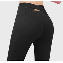Load image into Gallery viewer, Yoga Pants For Women Elastic High Waist Cross Back Seamless Leggings Hip Lift Gym Tight Sportswear Fitness Sports Leggings
