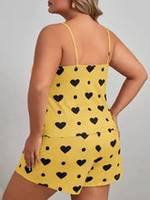 Load image into Gallery viewer, Plus Heart Print Pajama Set
