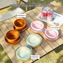 Load image into Gallery viewer, Pet silicone folding bowl dual-purpose water and food feeding bowl outdoor portable folding storage cat pet bowl  Pet supplies
