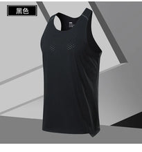 Load image into Gallery viewer, Men's Fitness Tank Top Summer Gym Clothing Bodybuilding Muscle Vest Sleeveless Shirt O Neck Breathable Quick Dry Workout Tops
