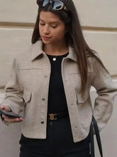 Load image into Gallery viewer, HH Jackets For Womens Autumn Fashion Solid Front Pockets Button Long Sleeve Jacket Elegant Woman Casual Outerwear Coat
