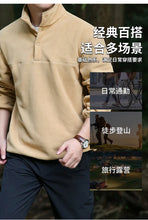 Load image into Gallery viewer, 2025 Men Sweatshirt Turtleneck Half Button Pullover Male Polar Fleece Casual Basic Elegant Work Wear Winter Autumn Warm Jacket
