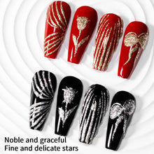 Load image into Gallery viewer, RSNAIL 5g No-Wipe Platinum Gel Nail Polish for Summer Reflective Sparkle Metallic Golden Silvery Drawing Liner Manicure Varnish
