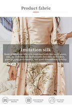 Load image into Gallery viewer, 2-pcs Women's Nightgown Women's Pajamas Satin Dress Sexy Slip Dress Women's Silk Robe Satin Woman Nightie Home Suit for Women
