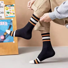 Load image into Gallery viewer, Striped Casual Men Sock Pack
