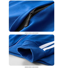 Load image into Gallery viewer, Autumn Mens Sportswear Suits Fashion Tracksuit 2 Piece Sets Jacket+Pants Sweatsuit Man Outdoor Joggers Running Sports Suits 5XL
