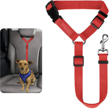 Load image into Gallery viewer, Pet Dog and Cat Seat Belt Car Headrest Restraint Adjustable Safety Rope Car Seat Belt Dog Pet Accessories Pet Supplies
