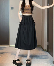Load image into Gallery viewer, Drawstring Cargo A-Line Midi Skirt
