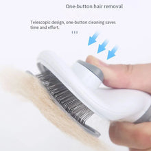 Load image into Gallery viewer, Dog Grooming Brush with Easy Clean Button, Pet Massage Comb for Effective Detangling and Hair Removal, Suitable for Dogs
