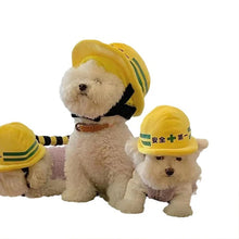 Load image into Gallery viewer, Pet Engineering Team Safety Helmet Puppy Kitten Hat Halloween Pets Accessories Small Medium-Sized Dog Corgi Labrador Photo Props
