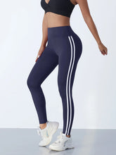 Load image into Gallery viewer, Yoga Leggings Women Striped Slim Sports Pants High Waist Hip Liftting Casul Tights Workout Running Stretchy  Gym Leggings
