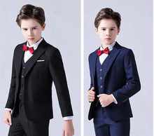 Load image into Gallery viewer, Formal Kids Plaid Tuxedo Suit
