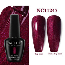 Load image into Gallery viewer, NAILCO 333 Colors Gel Nail Polish Semi Permanent Varnishes Nails Art Design Hybrid Soak Off Top Base Coat UV Gel Manicure 15ml

