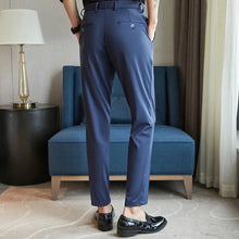 Load image into Gallery viewer, 29-42 Men's Summer Pants Thin Straight Stretch Casual Pants with No Trace No Ironing Fabric Silky and Cool Feeling
