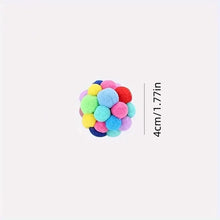 Load image into Gallery viewer, Colorful Woolen Bell Ball Toy
