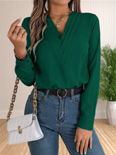 Load image into Gallery viewer, Elegant Layered V-Neck Work Blouse
