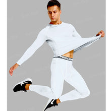 Load image into Gallery viewer, Gym Fitness T Shirt Men's Short Sleeve Summer Boxing Jersey Legging Men Rashguard Compression Pants Quick Dry Tight T-Shirts Men
