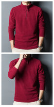 Load image into Gallery viewer, Men’s Double-Sided Fleece Stand-Collar Long-Sleeve Top
