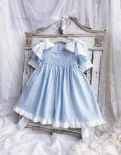Load image into Gallery viewer, Embroidered Bow Princess Girls Dress

