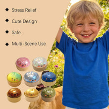 Load image into Gallery viewer, Premium Squishy Steamed Bun Dumpling Toy Slow Rising Glitter Stress Ball Stretchy Decompression Fidget Toy Desk Travel Gift ﻿
