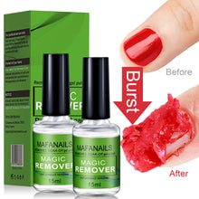 Load image into Gallery viewer, MAFANAILS 15ml Magic Remover Nail Gel Polish Remover UV Gel Polish Fast Remove Semi Permanent Varnish Polish Cancel Glue 15&amp;ml
