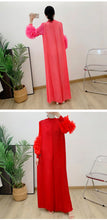 Load image into Gallery viewer, Women Elegant Evening Party Dresses 2025 Summer New Solid Colour Classic Long Sleeve Plate Flower Design Prom Dresses Female
